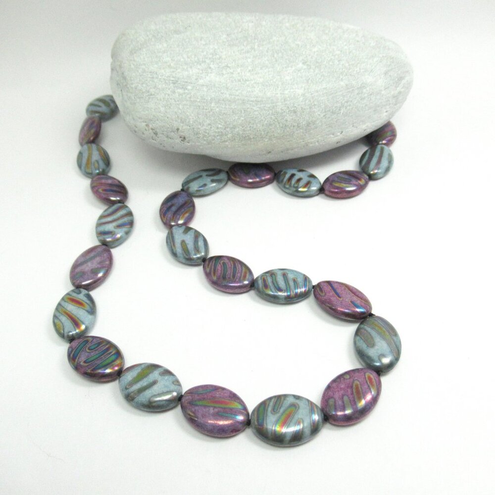 Vintage alternating Czech bead necklace